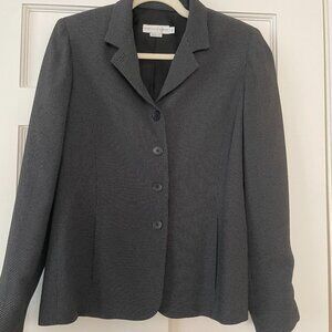 Garfield & Marks Blue/Black Checkered Blazer Size 2